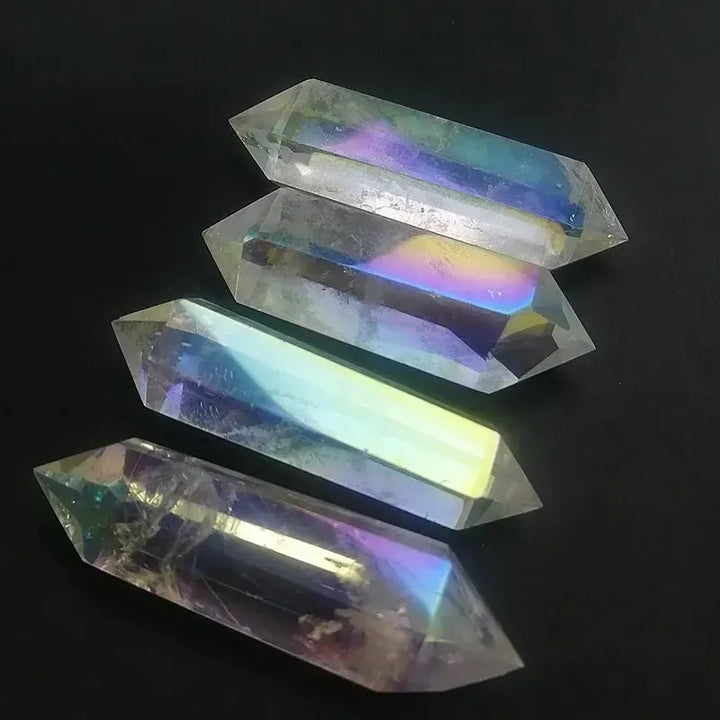 Aura Angel Clear Quartz Crystal Twin-Point-Points-Ali-Aura Quartz-50-80mm-Crystal Destiny