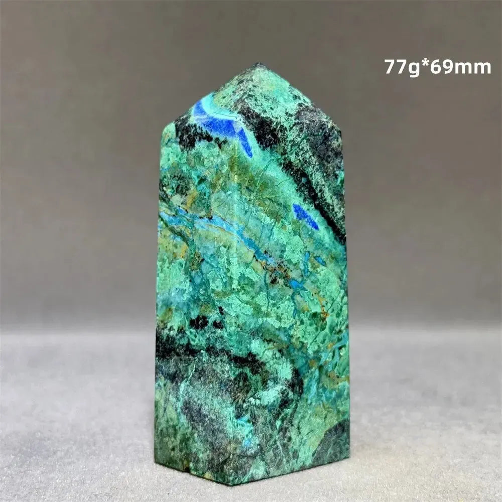 Azurite w/t Malachite Towers-Towers-Ali-1 77g 69mm-Azurite / Malachite-Crystal Destiny