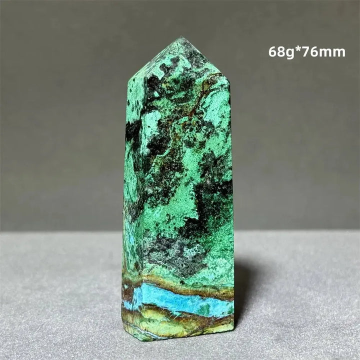 Azurite w/t Malachite Towers-Towers-Ali-12 68g 76mm-Azurite / Malachite-Crystal Destiny