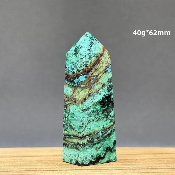 Azurite w/t Malachite Towers-Towers-Ali-13 40g 62mm-Azurite / Malachite-Crystal Destiny