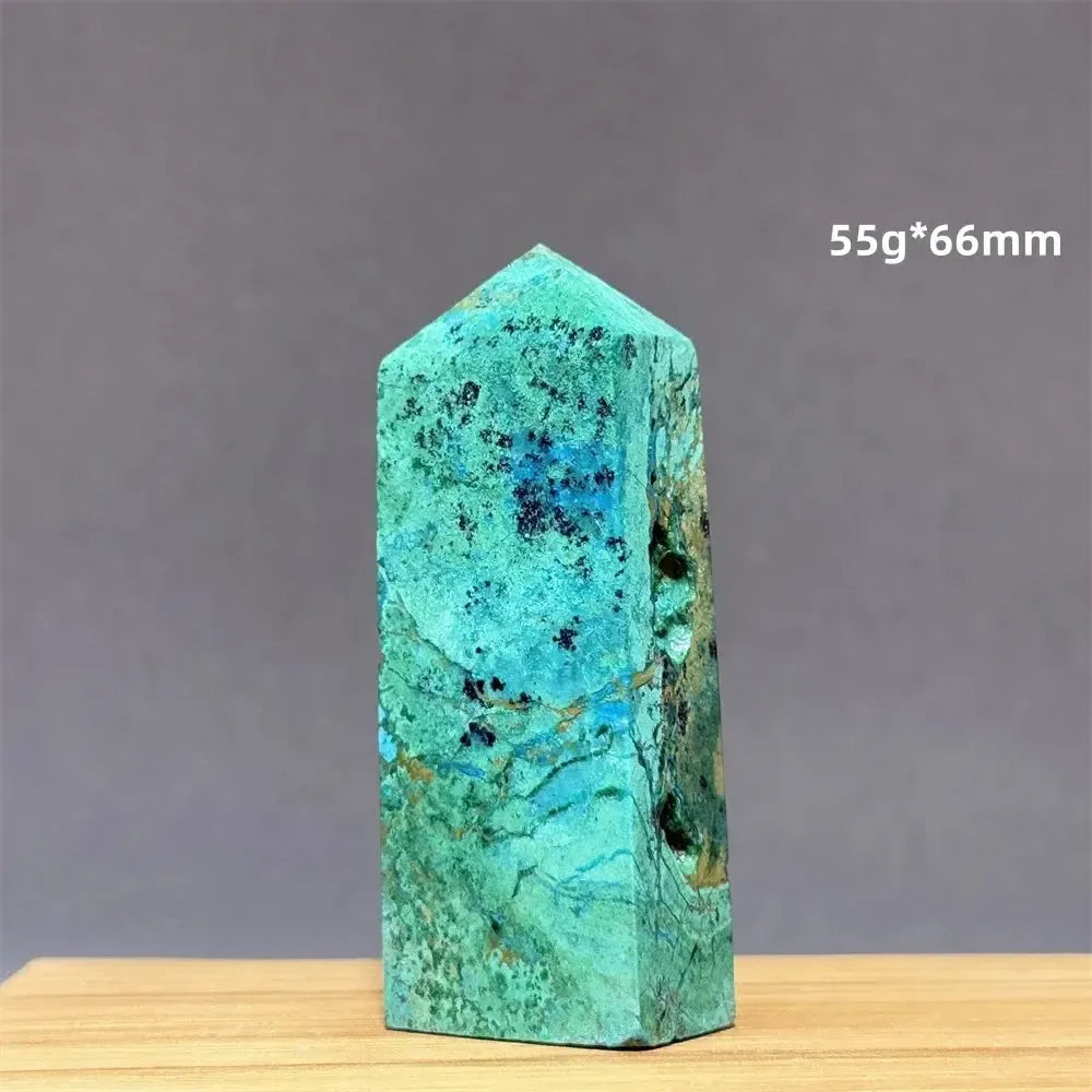 Azurite w/t Malachite Towers-Towers-Ali-15 55g 66mm-Azurite / Malachite-Crystal Destiny