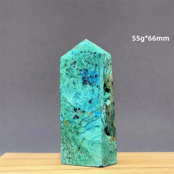 Azurite w/t Malachite Towers-Towers-Ali-15 55g 66mm-Azurite / Malachite-Crystal Destiny