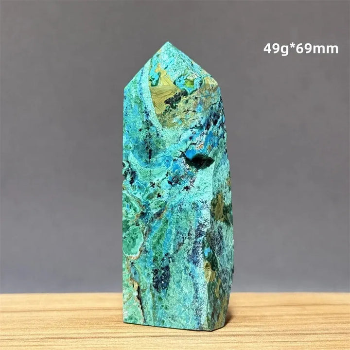 Azurite w/t Malachite Towers-Towers-Ali-18 49g 69mm-Azurite / Malachite-Crystal Destiny
