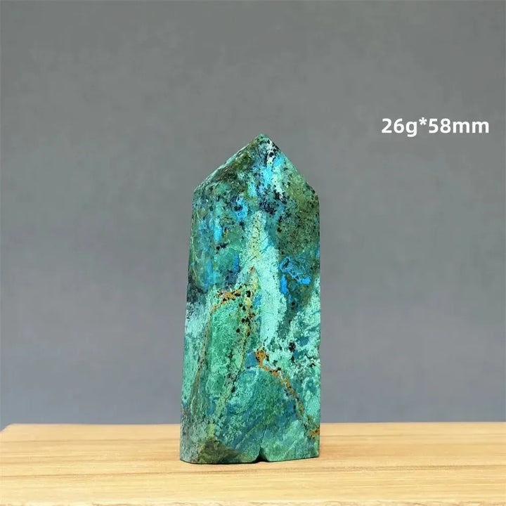 Azurite w/t Malachite Towers-Towers-Ali-21 26g 58mm-Azurite / Malachite-Crystal Destiny
