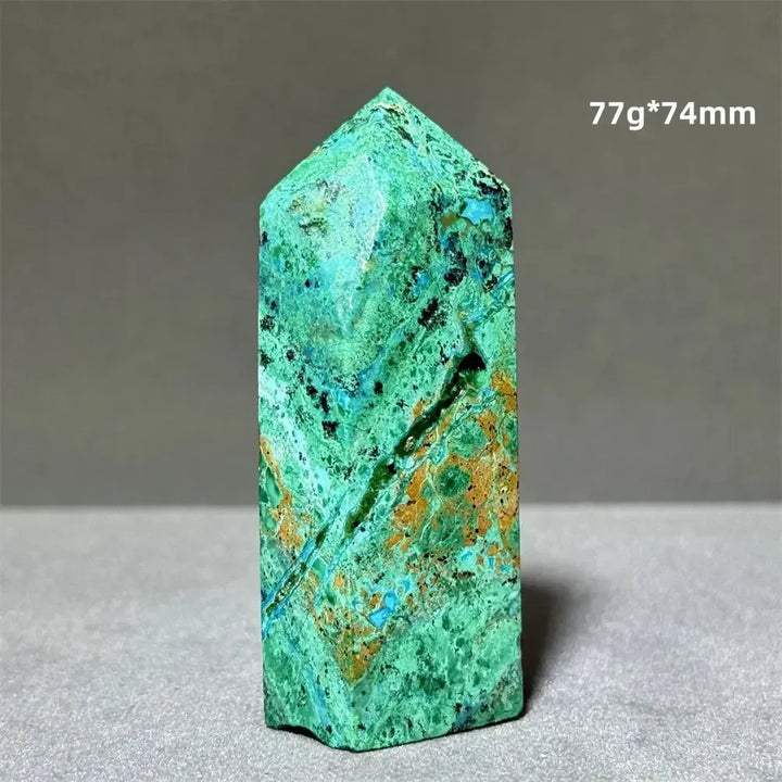 Azurite w/t Malachite Towers-Towers-Ali-22 77g 74mm-Azurite / Malachite-Crystal Destiny