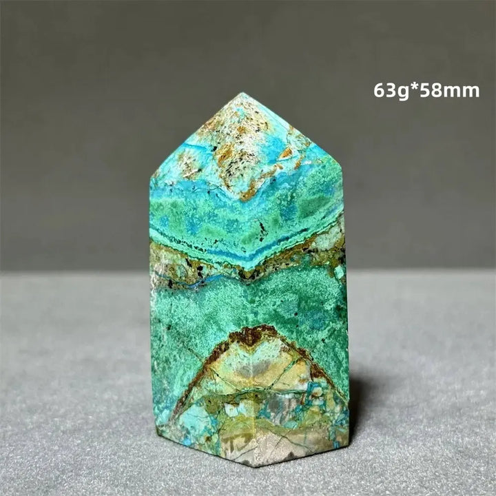 Azurite w/t Malachite Towers-Towers-Ali-24 63g 58mm-Azurite / Malachite-Crystal Destiny