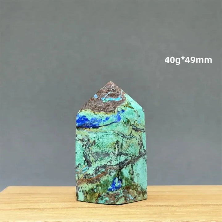 Azurite w/t Malachite Towers-Towers-Ali-25 40g 49mm-Azurite / Malachite-Crystal Destiny
