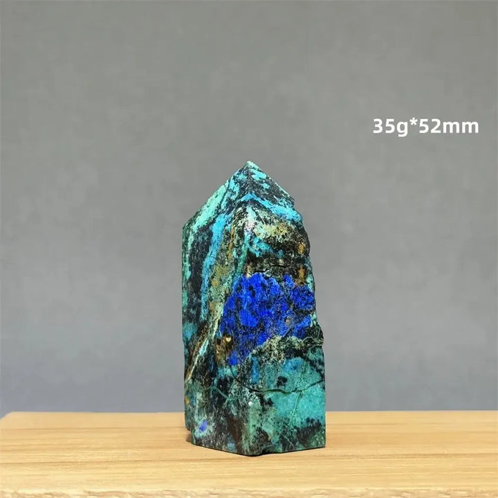 Azurite w/t Malachite Towers-Towers-Ali-27 35g 52mm-Azurite / Malachite-Crystal Destiny