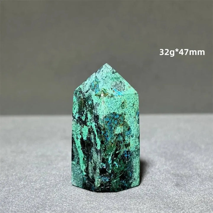 Azurite w/t Malachite Towers-Towers-Ali-29 32g 47mm-Azurite / Malachite-Crystal Destiny
