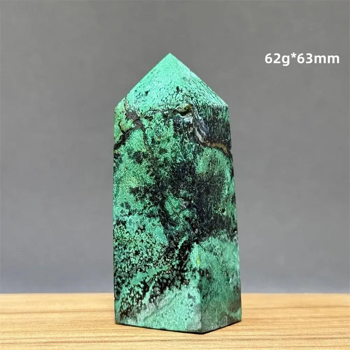 Azurite w/t Malachite Towers-Towers-Ali-3 62g 63mm-Azurite / Malachite-Crystal Destiny
