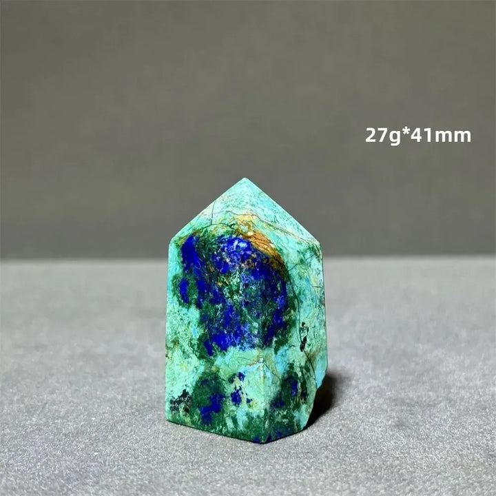 Azurite w/t Malachite Towers-Towers-Ali-31 27g 41mm-Azurite / Malachite-Crystal Destiny