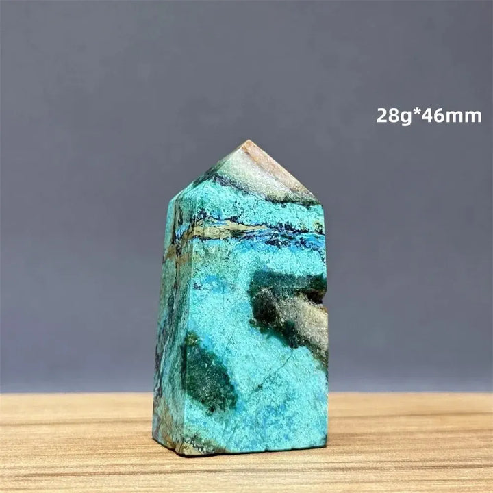 Azurite w/t Malachite Towers-Towers-Ali-34 28g 46mm-Azurite / Malachite-Crystal Destiny