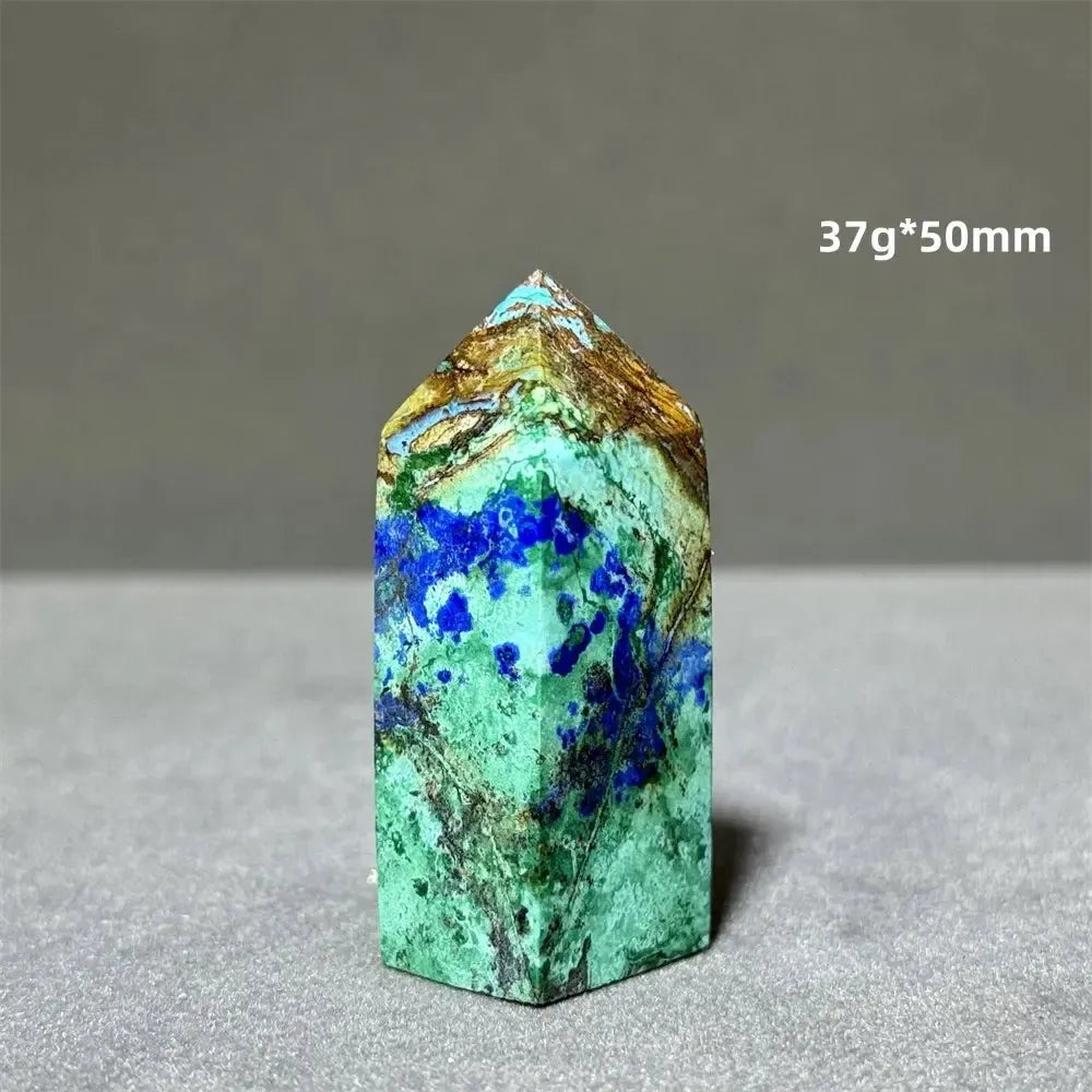Azurite w/t Malachite Towers-Towers-Ali-1 77g 69mm-Azurite / Malachite-Crystal Destiny
