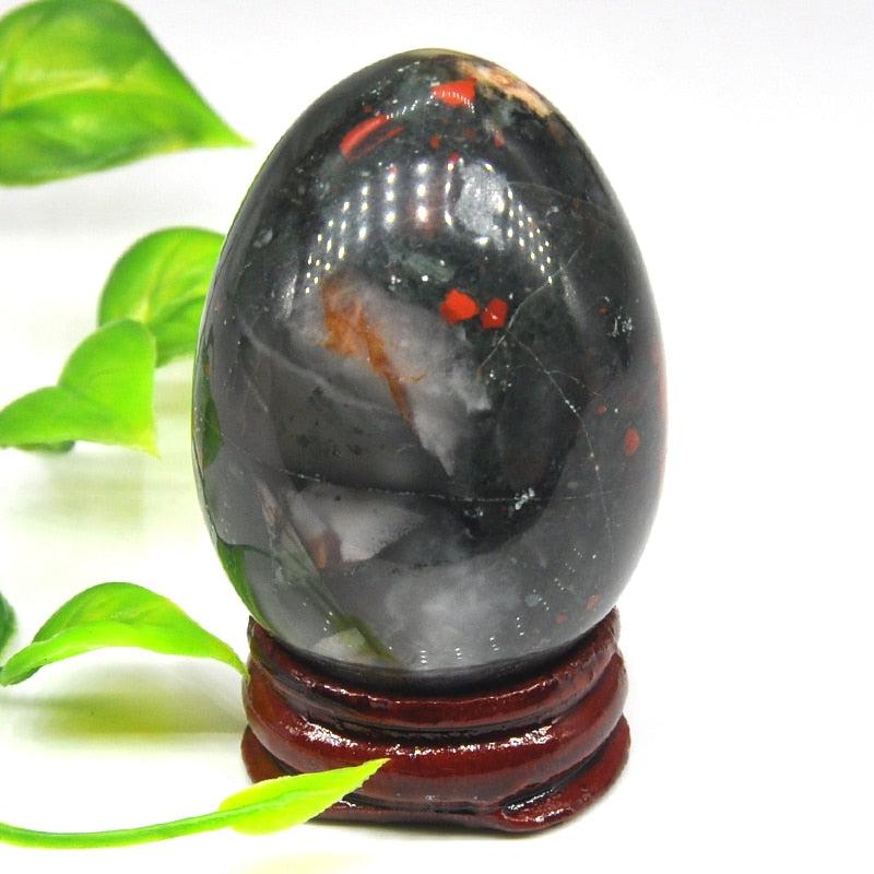 Bloodstone Egg Shaped Crystal