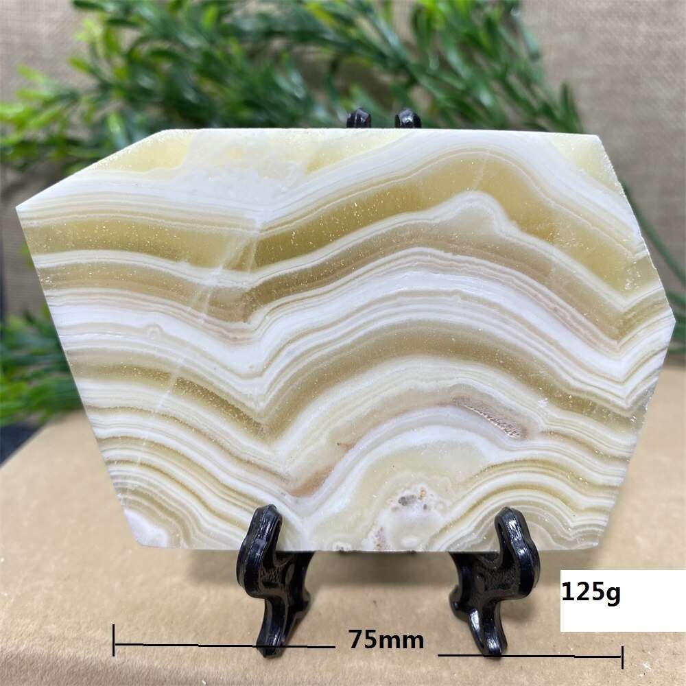 Calcite Banded Slab + Stand