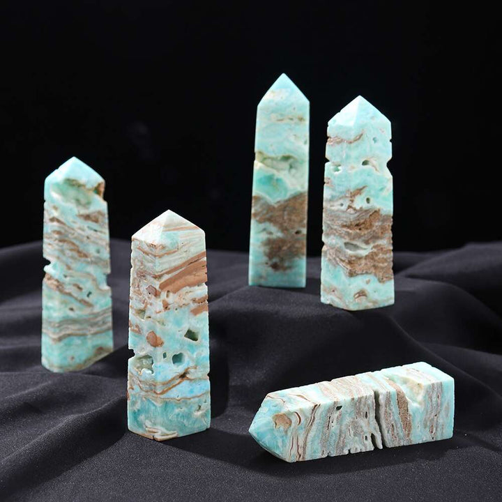 Caribbean Calcite Square Side Tower