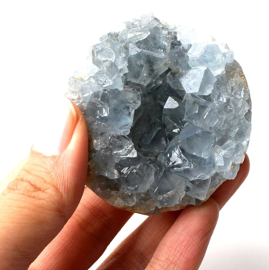 Celestite Crystal Druzy Geode