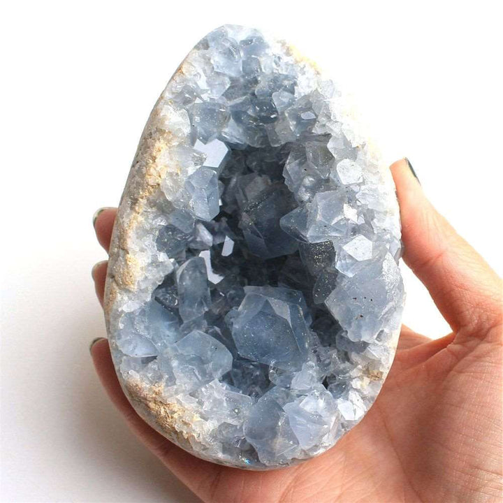 Celestite Crystal Druzy Geode