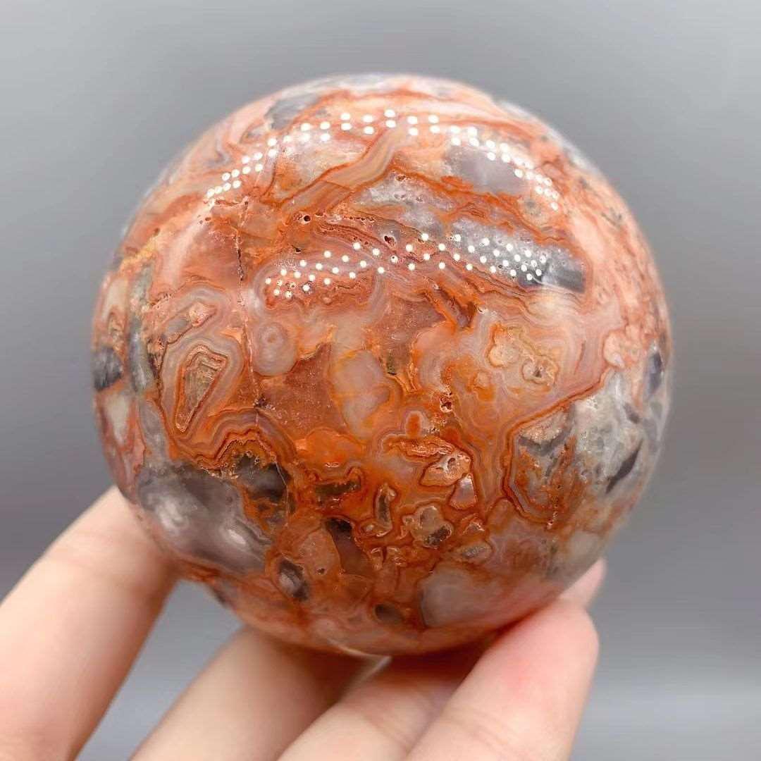 Crazy Agate Stone Sphere