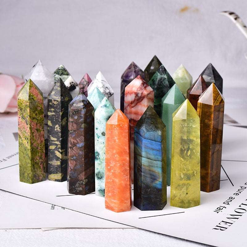 Crystal Towers in 36 Different Crystals 70 - 80mm