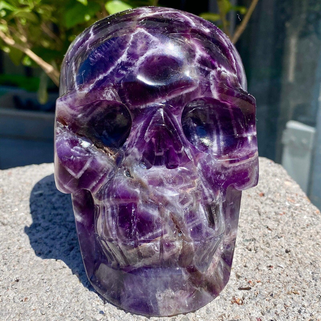 Dream Amethyst Carved Skull