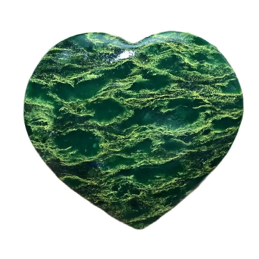 Green Jasper ‘Emerald’ Crystal Heart