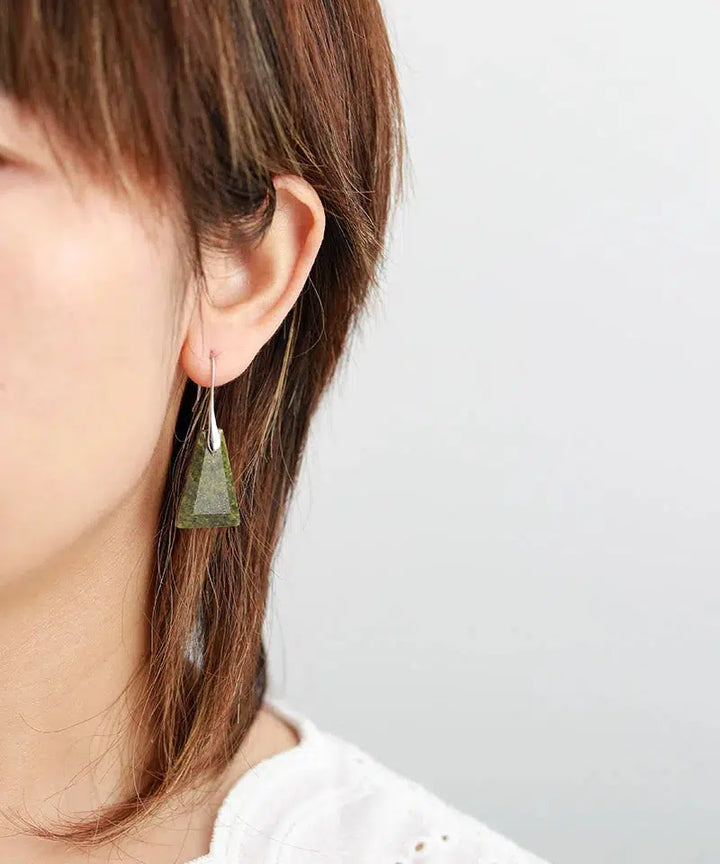 Stunning Crystal Trapezoid Drop Earrings