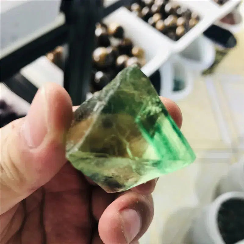 Green Fluorite Octahedral