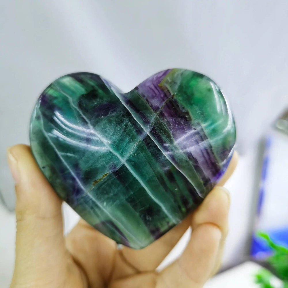 Fluorite Crystal Heart