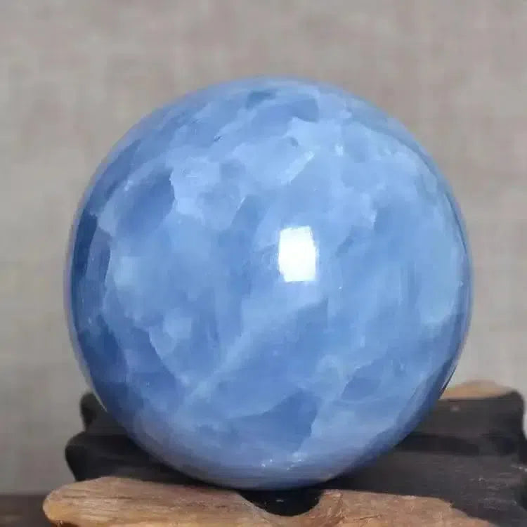 Blue Celestite Crystal Sphere w/t Stand