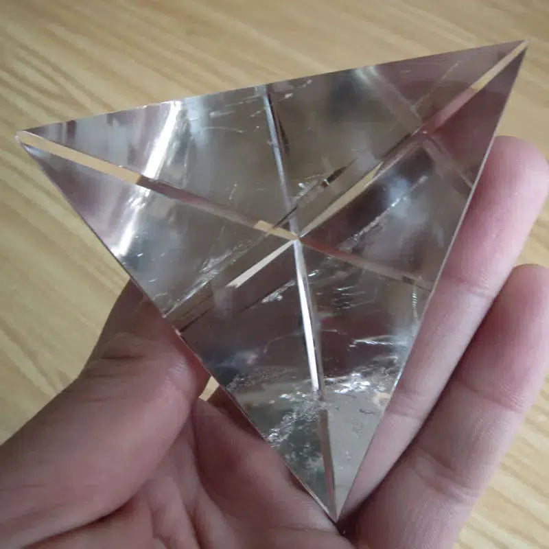 Clear Quartz Tetrahedron Pyramid