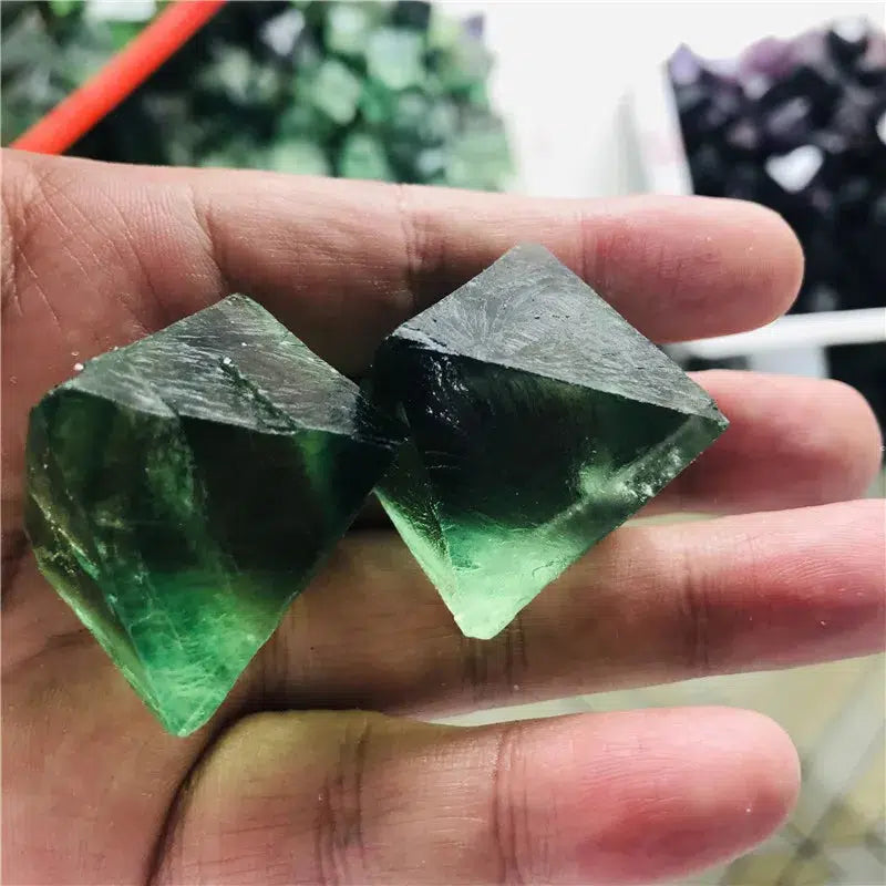 Green Fluorite Octahedral