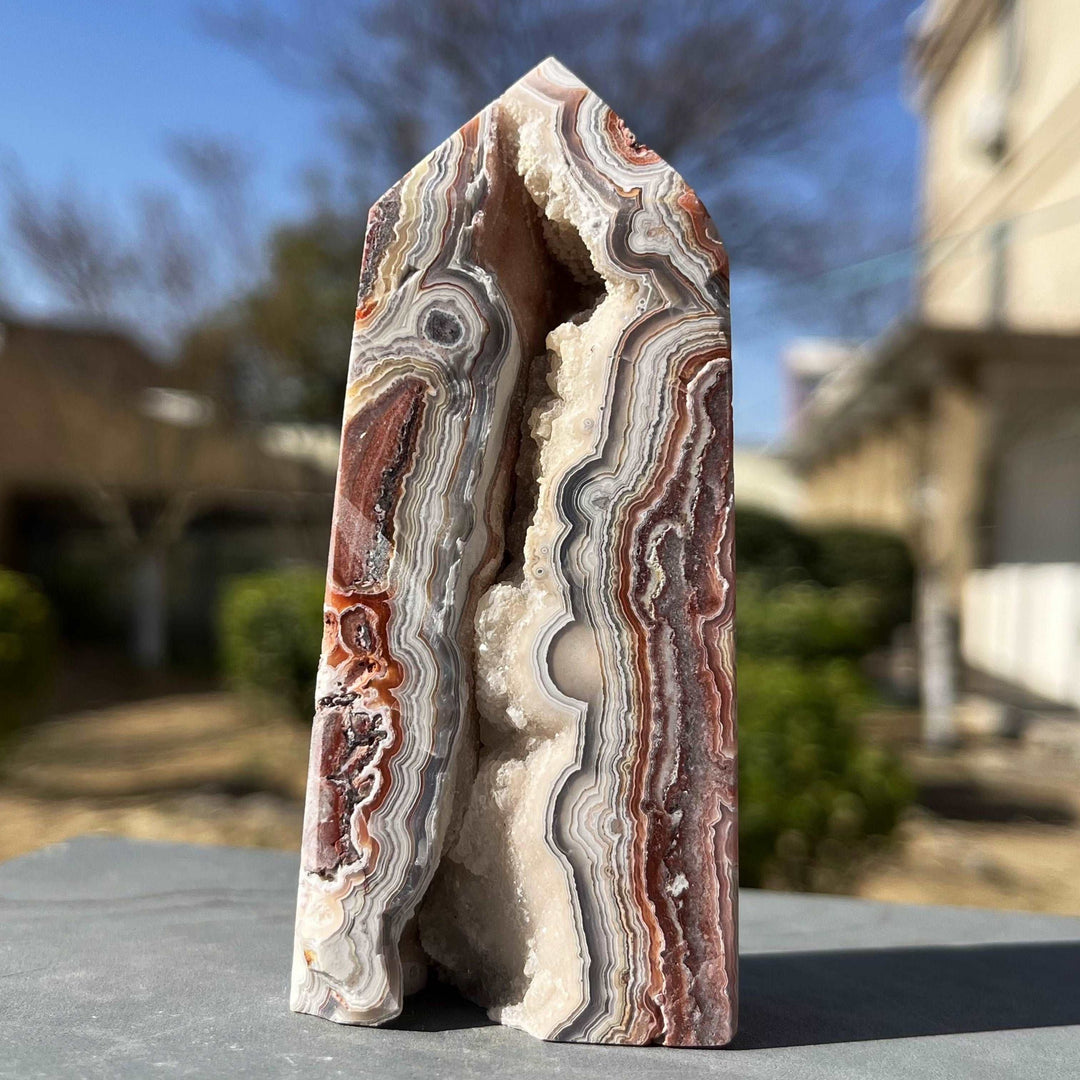 Mexico Agate Druzy Towers