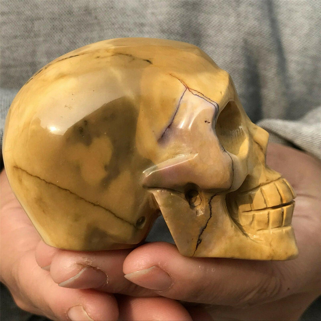 Mookaite Jasper Crystal Carved Skull