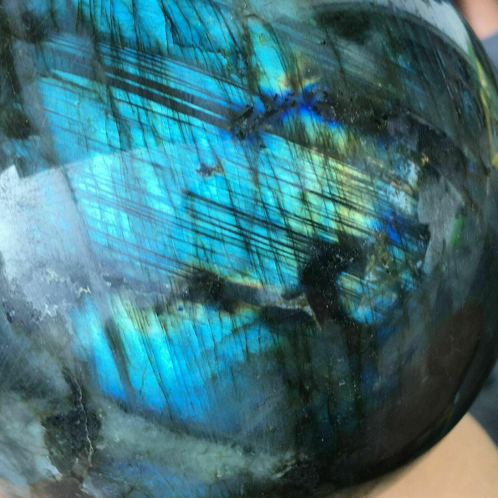 Natural Labradorite Crystal Sphere