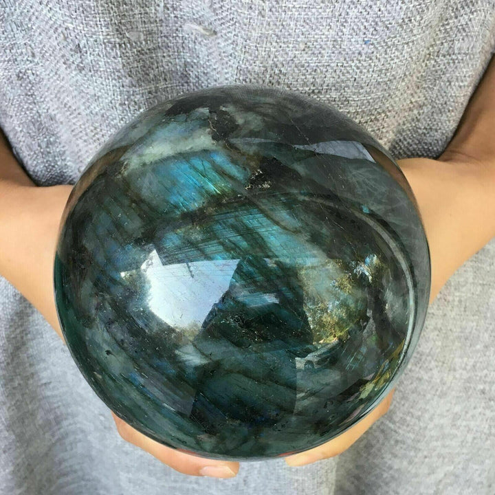 Natural Labradorite Crystal Sphere