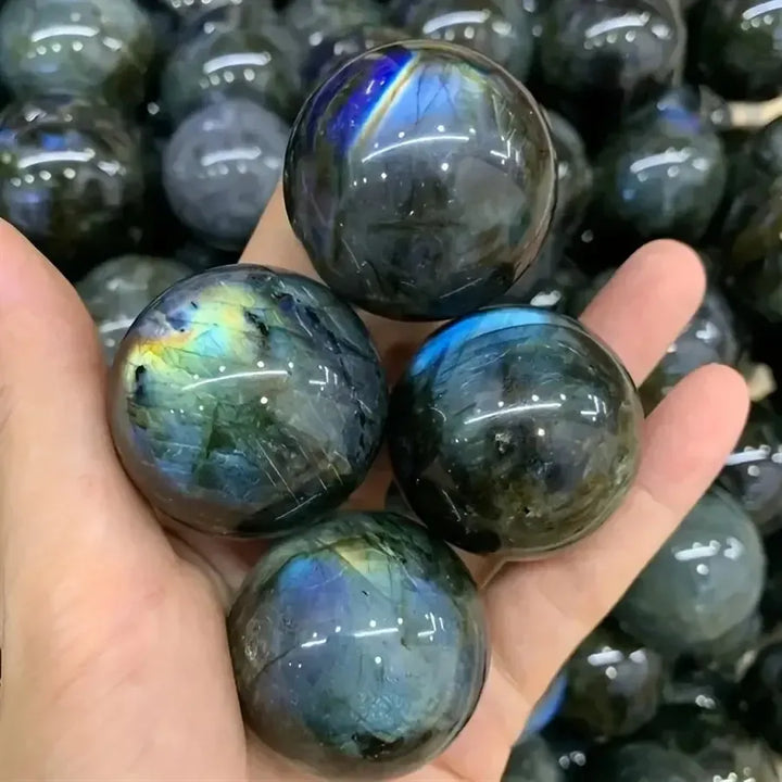 Natural Labradorite Crystal Spheres-Spheres-Ali-Labradorite-40-45mm-Crystal Destiny