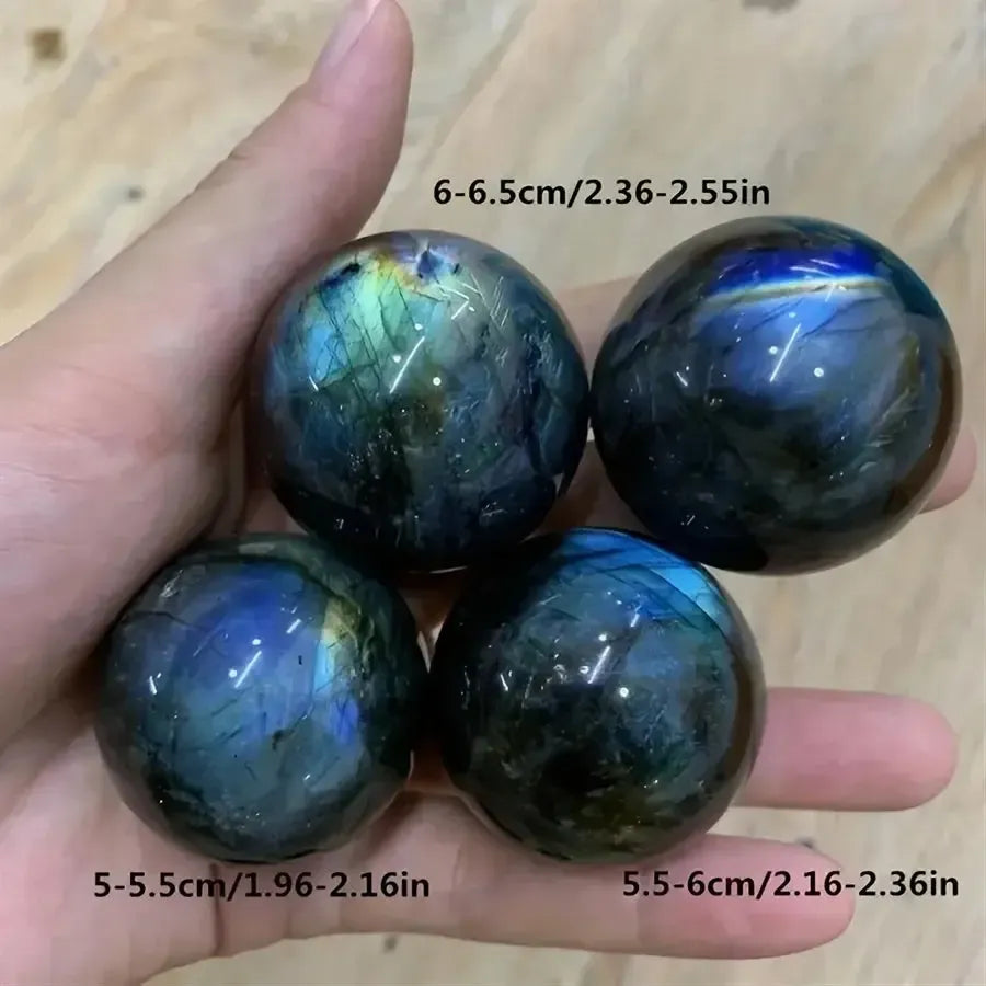 Natural Labradorite Crystal Spheres-Spheres-Ali-Labradorite-40-45mm-Crystal Destiny