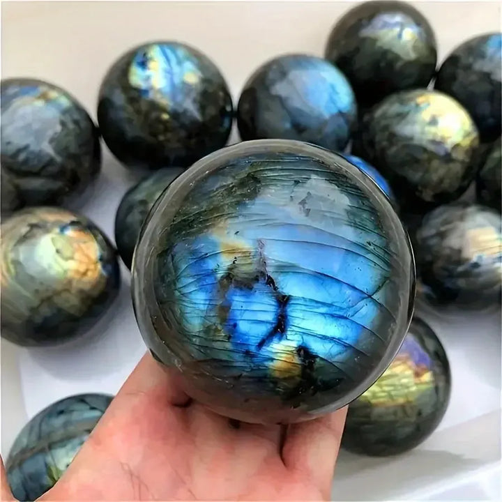 Natural Labradorite Crystal Spheres-Spheres-Ali-Labradorite-40-45mm-Crystal Destiny