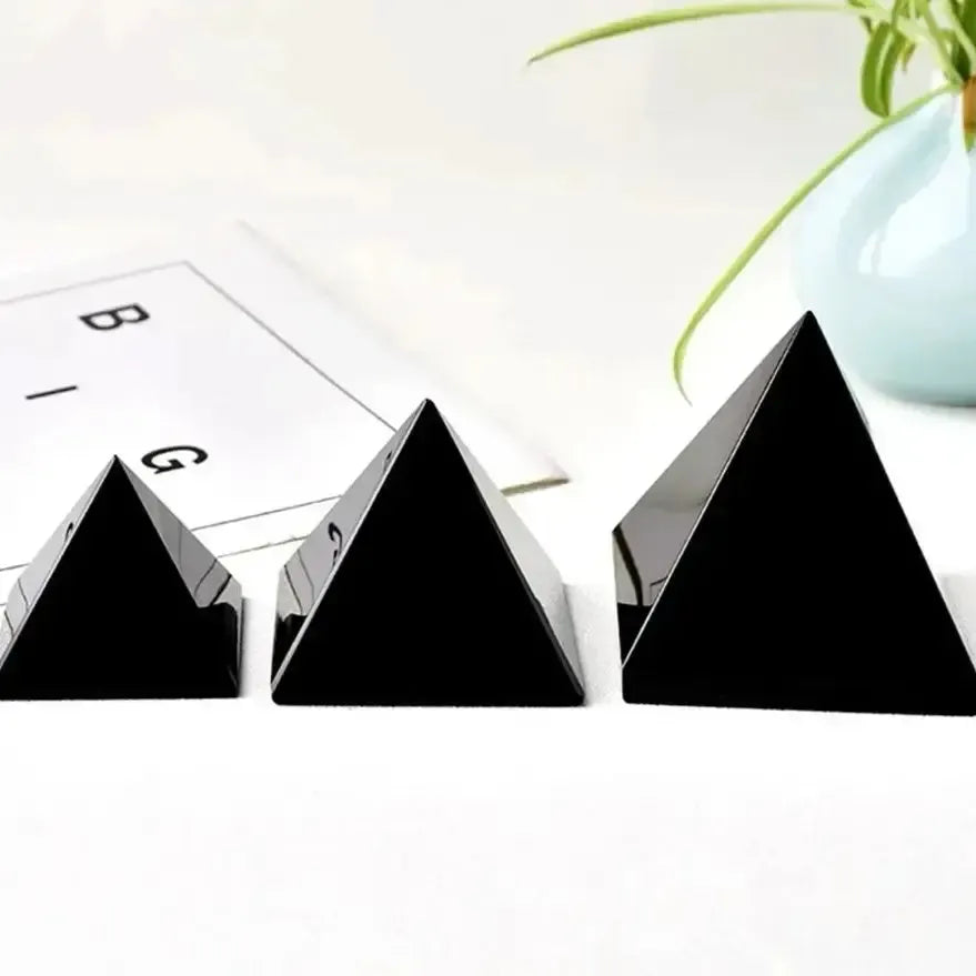 Natural Obsidian Pyramid-Pyramids-Ali-Obsidian-40mm-Crystal Destiny