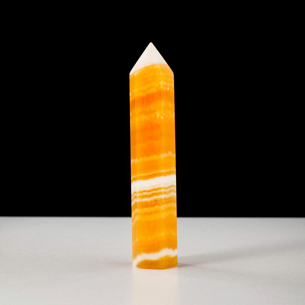 Orange Calcite Crystal Tower