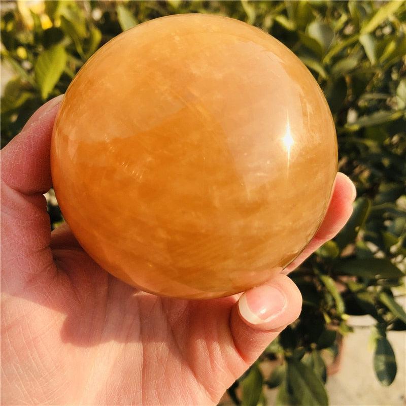 Orange Calcite Sphere