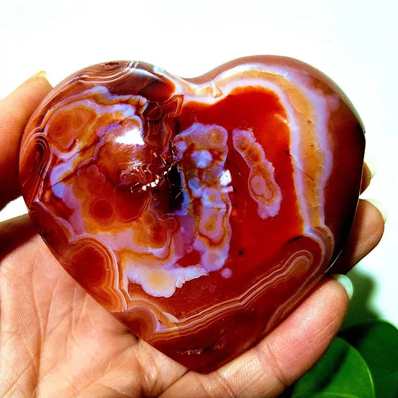 Druzy agate fashion heart, druzy agate/carnelian heart