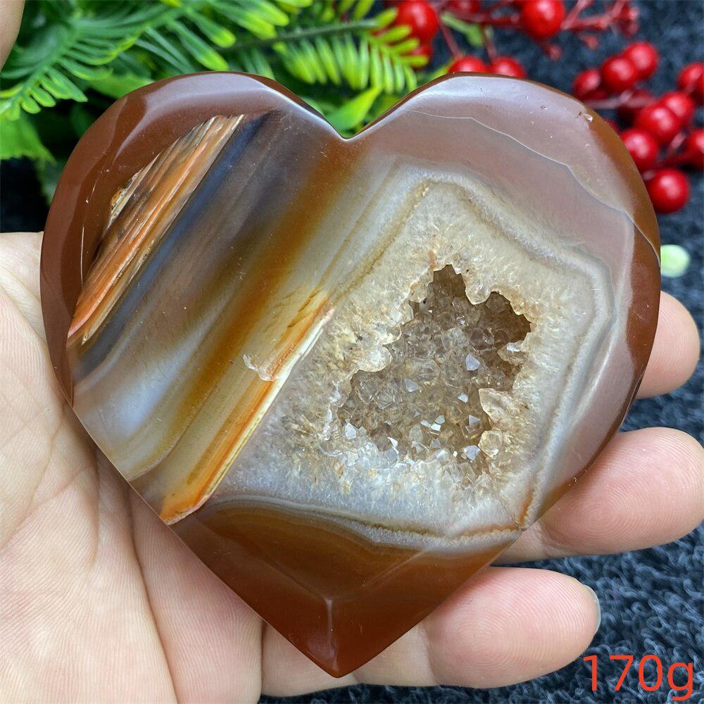 Red Agate Hearts
