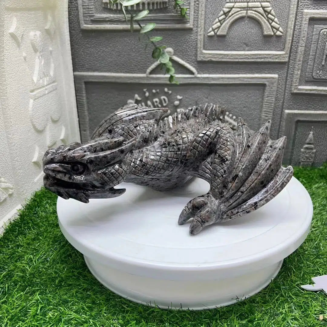 Yooperlite Dragon Carving UV Reactive