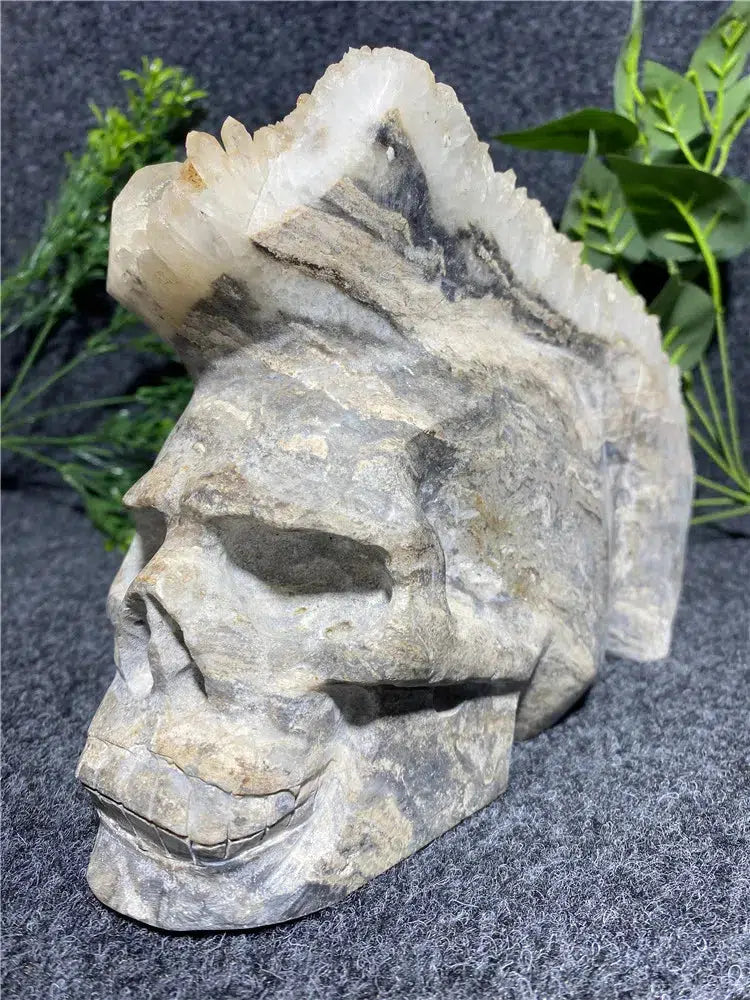 Large Cranium Crystal Quartz Skull
