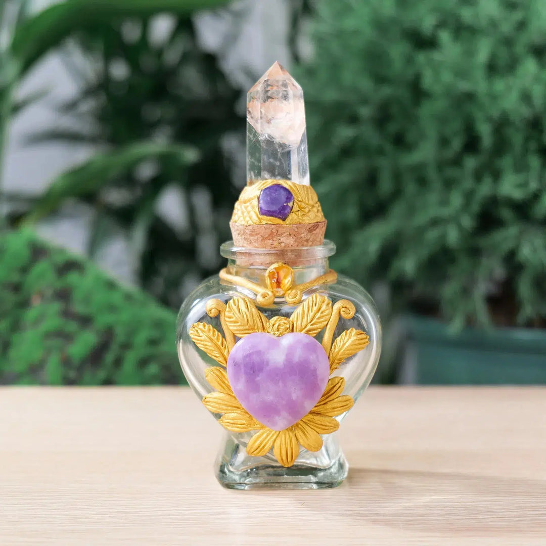 Crystal Energy Magic Glass Bottle