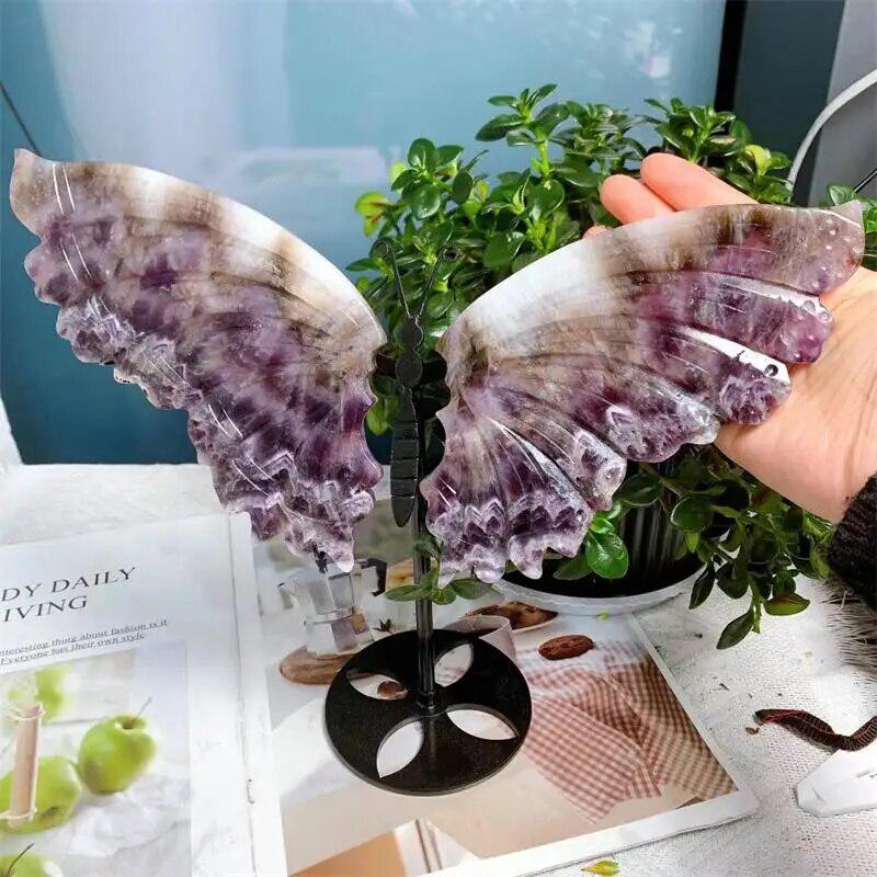 Dream Amethyst Butterfly Wing Carving