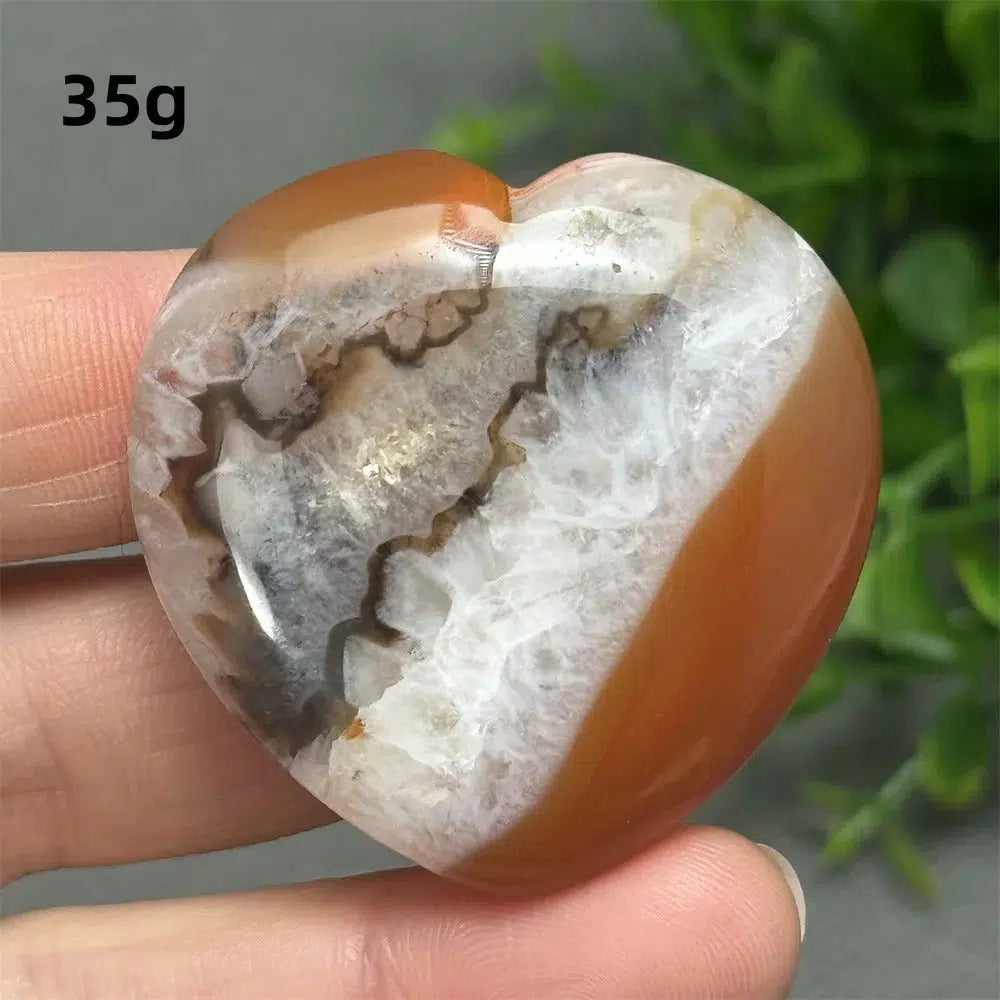 Red Agate Heart