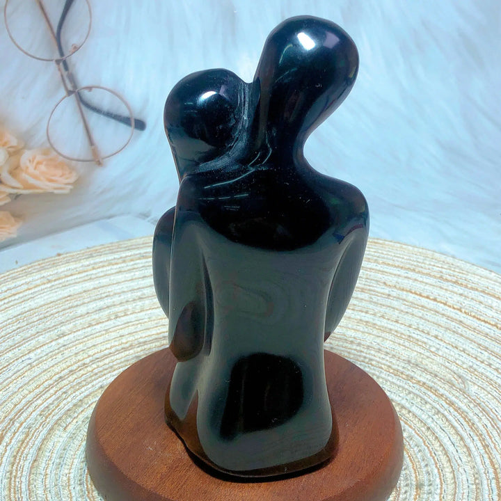 Black Obsidian The Lovers Carving